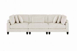 Picture of VIANNA Microfiber Sectional Modular Sofa Range (Beige) - 3PC Big Combo Set