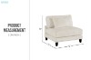 Picture of VIANNA Microfiber Sectional Modular Sofa Range (Beige) - 4PC Big Combo Set
