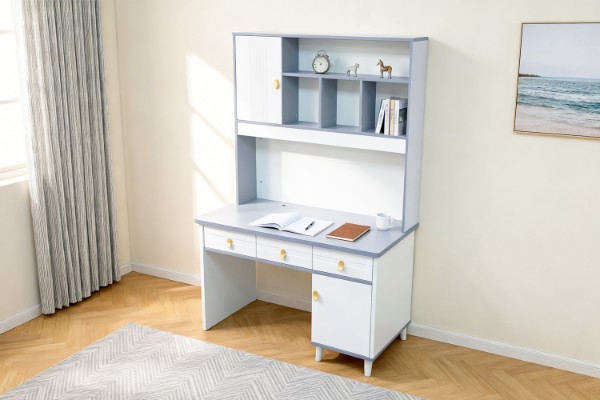 Picture of  [FLOOR MODEL CLEARANCE]  ZEAL 120 2-Door 3-Drawer Study Desk with shelf 