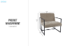 Picture of  [FLOOR MODEL CLEARANCE] FERRIS Lounge Chair (Beige)