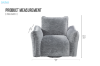 Picture of [FLOOR MODEL CLEARANCE] ROTTERDAM 1 Seater Fabric Sofa Range (Grey)