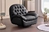 Picture of SANO 360° Swivel Manual Recliner Lounge Chair with Mobile Holder (Black)