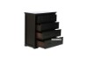 Picture of   [FLOOR MODEL CLEARANCE]SYDNEY 5-Drawer Solid Pine Tallboy (Dark Chocolate)