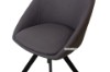 Picture of   [FLOOR MODEL CLEARANCE]BRUNO Technical Fabric Swivel Dining Chair *Dark Grey