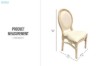 Picture of TSUKI Louis XVI-Inspired Solid Birch Wood Dining Chair