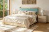 Picture of YORU Queen Size Bed Frame with Gas Lift Storage and Drawers