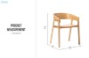 Picture of REPLICA COVER Solid White Oak Armchair