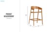 Picture of REPLICA COVER Solid White Oak Bar Chair
