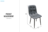 Picture of SAROTO Dining Chair (Charcoal) - 4 Chairs in 1 Carton
