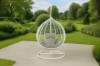 Picture of [FLOOR MODEL CLEARANCE] ALBURY Rattan Outdoor Hanging Egg Chair (White)