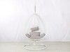 Picture of [FLOOR MODEL CLEARANCE] ALBURY Rattan Outdoor Hanging Egg Chair (White)