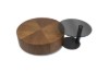 Picture of [FLOOR MODEL CLEARANCE] SKARA Genuine Walnut Veneer Round Nesting Coffee Table