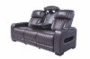 Picture of VOLT Air Leather Dual Motor Power Reclining Sofa Range with Cup Holders & Storage & USB Port & Wireless Charging & LED Lighting (Brown)