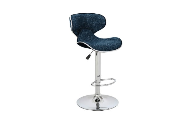 Picture of [FLOOR MODEL CLEARANCE]  MOSMAN Adjustable Swivel Gas Lift Bar Stool (Blue)