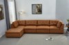 Picture of AUSTEN Fabric Modular Sectional Sofa Range (Brown Gold) - 5PC Big Combo Set (Armlessx2 + Arm Facing Leftx1 + Arm Facing Rightx1 + Ottomanx1)