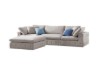 Picture of [FLOOR MODEL CLEARANCE] SUSSEX Memory Foam 4 Seater Extra Large Sofa with Ottoman (Light Grey)