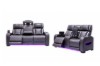 Picture of VOLT Air Leather Dual Motor Power Reclining Sofa Range (Brown) - 3RRC+2RRC+1R Sofa Set