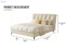 Picture of [FLOOR MODEL CLEARANCE]  ALANYA Queen Size Bed Frame (Champagne)