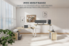 Picture of [FLOOR MODEL CLEARANCE] NEXUS 160 Electric Height-Adjustable Standing Desk With Cabinet Shelf & LED Display & USB Charging Port (Oak)