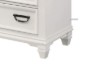Picture of [FLOOR MODEL CLEARANCE] CHARLES 3-Drawer Bedside Table (White & Grey)