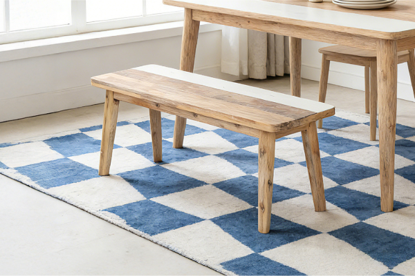 Picture of [FLOOR MODEL CLEARANCE] LEAMAN 1.2M Solid Acacia Wood Dining Bench
