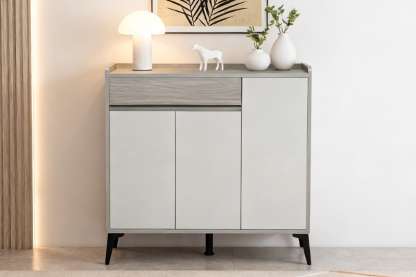 Picture of [FLOOR MODEL CLEARANCE]  VALEN 100 3-Door 1-Drawer Shoe Cabinet