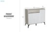 Picture of [FLOOR MODEL CLEARANCE]  VALEN 100 3-Door 1-Drawer Shoe Cabinet