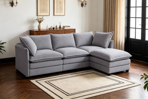 Picture of MELLOW Modular Sectional Sofa Range (Grey)