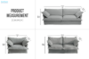 Picture of [FLOOR MODEL CLEARANCE] CAVINAS 1.5 Seater Seater Fabric Sofa Range (Grey)