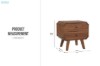 Picture of WALCOTT 2-Drawer Genuine Walnut Veneer Bedside Table