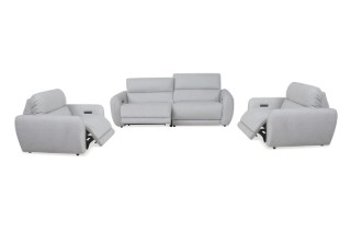Picture of BENTON Dual Motor Power Recliner Sofa Range - 3RR+1R+1R Sofa Set