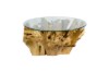 Picture of TAKARA D90/D105 Tempered Glass Top Handcrafted Teak Root Coffee Table