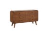 Picture of WALCOTT 6-Drawer Solid Walnut Veneer Dresser without Mirror