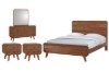 Picture of WALCOTT Genuine Walnut Veneer Bedroom Combo Set in Queen Size - 5PC