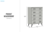 Picture of YUNA 5-Drawer Storage Cabinet/Tallboy