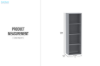 Picture of KOMI 4-Shelf Open Cabinet