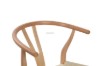 Picture of [FLOOR MODEL CLEARANCE]53x50x79 WISHBONE Solid Wood Y Replica Chair (Natural Frame-Beige Seat)