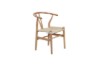 Picture of [FLOOR MODEL CLEARANCE]53x50x79 WISHBONE Solid Wood Y Replica Chair (Natural Frame-Beige Seat)