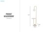 Picture of BELL178 Marble Metal Floor Lamp