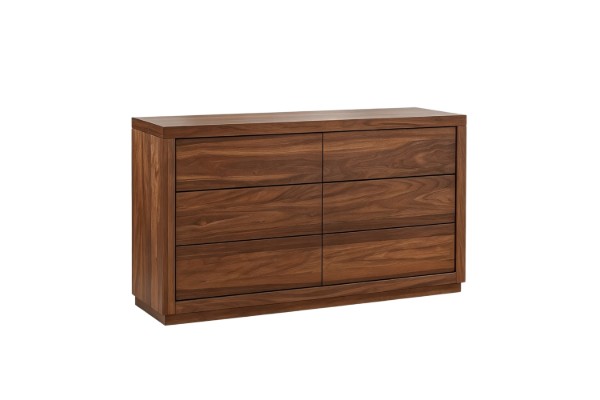 Picture of WALNOVA 6-Drawer Genuine Walnut Veneer Dresser