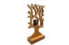 Picture of 650-043 H45 Owl on Tree Solid Teak Wood  Decorative Sculpture