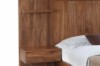 Picture of WALNOVA 3PC/4PC/5PC/6PC Solid Walnut Veneer Bedroom Combo Set with Side Pier in Queen Size
