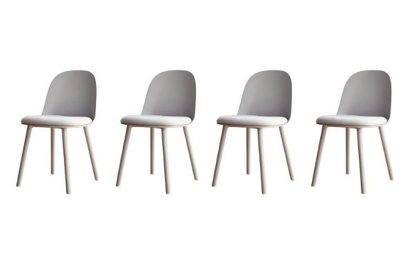 Picture of DEW Dining Chair (Grey) - 4 Chairs in 1 Carton