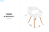 Picture of MARIS Dining Chair (Off White) - Each