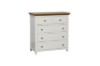 Picture of [FLOOR MODEL CLEARANCE]NOTTINGHAM 5-Drawer Solid Oak Tallboy (White)