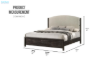 Picture of MONTEREY Genuine Mindi Wood Veneer Bed Frame - Queen Size