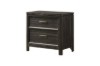Picture of MONTEREY Solid Mindi Wood Veneer 2-Drawer Bedside Table