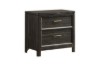Picture of MONTEREY Solid Mindi Wood Veneer 2-Drawer Bedside Table