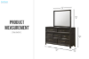 Picture of MONTEREY Genuine Mindi Wood Veneer 7-Drawer Dresser with Mirror