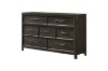 Picture of MONTEREY Solid Mindi Wood Veneer 7-Drawer Dresser with Mirror